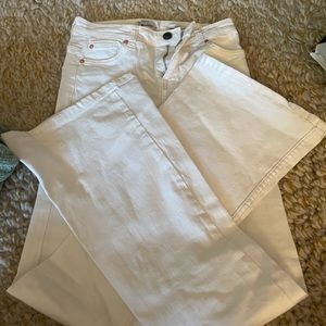 White Flare Pants